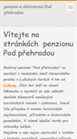Mobile Screenshot of podprehradou.cz